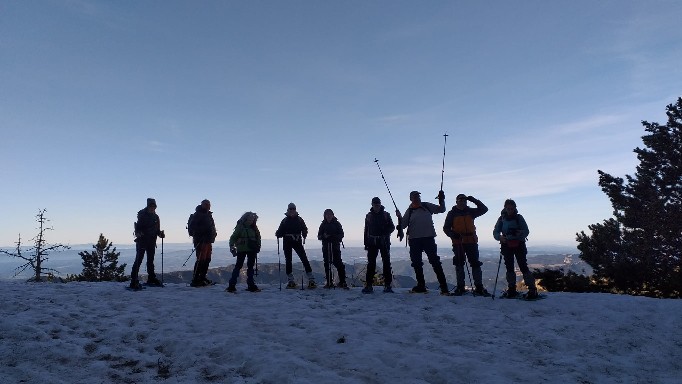 22 de febrer de 2026. Dones i 3000, 100Cims.”Amb raquetes pels Rasos de Peguera,Cim del Serrat de l’Hospital” BERGUEDÀ.